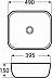 Умывальник BB2143 [39,5*49] накладной**