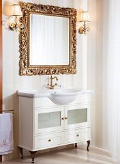 Тумба PALERMO 105 [1065*900*507] ivory 33114-B102, с раковиной Дрея 105 ручки бронза