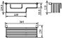 Мыльница LUGANO настенная решётка двойная хром (10560A)