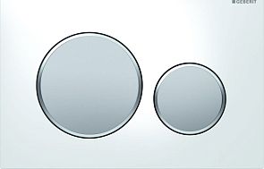 Накладная панель GEBERIT SIGMA 20 115.882.KL.1 белый/хром-матовый/хром матовый