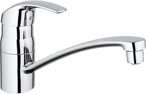 Смеситель EUROSMART для кухни 33281001 хром (гибкая подводка 3/8")*
