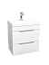 Тумба ARONA 50 подвесная AR-T50-Wdr, белая с умывальником