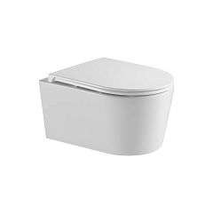 Унитаз D&K SCHILLE DT1466516 безободковый (торнадо), крышка/сиденье плавное закрытие 570*430*360