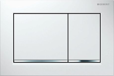 Накладная панель GEBERIT OMEGA 30 115.080.KJ.1 белая, квадратная