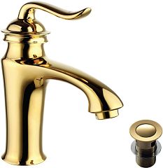 Смеситель BRAVA LM4706G для умывальника золото