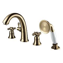 Смеситель VINTAGE на борт ванны 4 отверстия, бронза (LM2841B)*