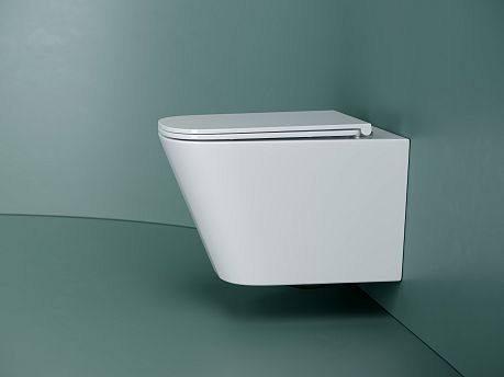 Унитаз UNION Rimless CN4009T [49*36.5*34] подвесной, торнадо, крышка/сиденье микролифт