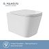 Унитаз MACIO Plus подвесной безободковый Торнадо MACТ0210 [525*345*345]крышка/сидн-е микр-фт,белый**