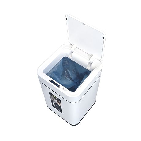 Ведро EKO EK9208 RP-10L-MW сенсорное 10 литров, перезаряжаемое, белый