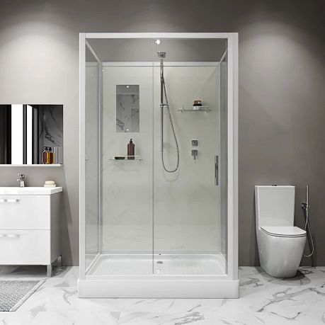 Душевая кабина Niagara Standart ST100/80/15Q/BK [1000х800х2000] низкий поддон*