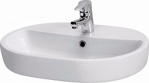 Умывальник CASPIA 60 OVAL 1 отверстие 110095 белый