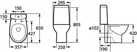 Чаша VICTORIA NORD (342ND7000)