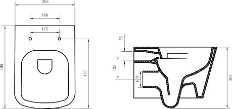 Чаша ALBANO подвесной (BB120CH)