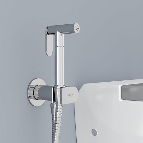 Смеситель гигиенический SOFT с прогрессивным картриджем AV8003 хром, AVRORA*