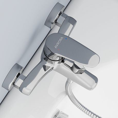 Смеситель SKY для ванны с коротким изливом, AV4031 хром AVRORA