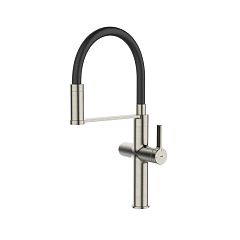 Смеситель IKON для кухни с каналом для фильтрованной воды и гибким изливом сатин IKNBNFFi05