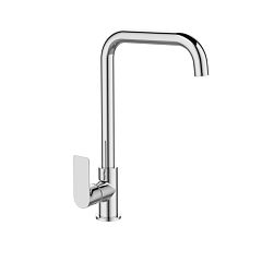 Смеситель ATLAS для кухни с высоким поворотным изливом AV3621, хром AVRORA