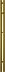 05-5843-1253 Полотенцесушитель НЮАНС РЭБ 120 состаренная бронза, правый (1 крючок в комплекте)*