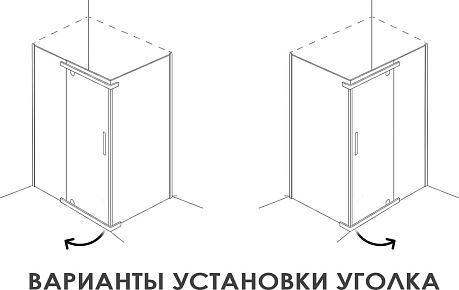 Душевое ограждение ALEX BAITLER AB214-120 [120*90*200] прямоугол. профиль хром, стекло прозрачное 
