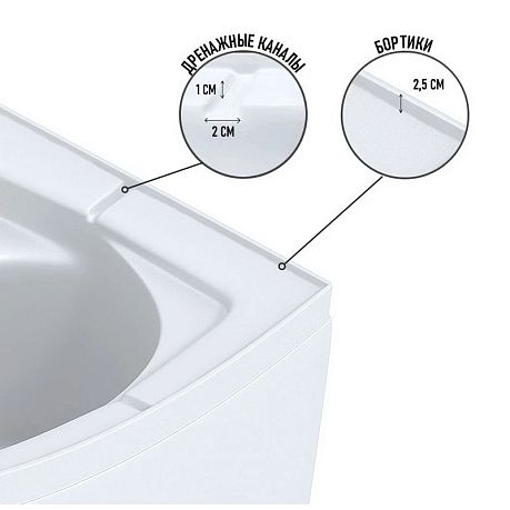 Душевая кабина Niagara Classic NG-2510-14RP [120х80х215] высокий поддон 40см, стекло тонированное