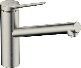 Смеситель ZESIS M33 для кухни, 150, 1 jet, нерж.сталь 74802800