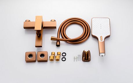 Смеситель STABLE KN-22/RB для ванны короткий излив, бронза, KNOTLOR