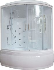 Душевая кабина ROYAL BATH [150*100*225] левая, стекло прозрачное, пульт управления (RB 150ALP-T)
