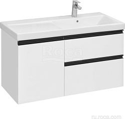 Тумба DOMI 104.2 левая белый глянец A857477806, БЕЗ умывальника*