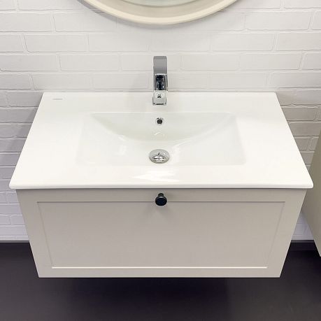 Тумба ЕРЕВАН 80 серый шёлк c умывальником COMFORTY 80E*