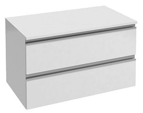 Тумба VOX EB2078-R2-G1C[80*46*45,2] белый лак, 2 выдвижных ящика, прямоуголь ручка, БЕЗумывальника*