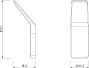 Крючок одинарный Lemark SMOOTH LINE 2 шт графит 9716003