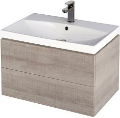 Тумба CITY 70см, серый, с умывальником Como 70 (P-SZ-CITY-CIT70/Gr, S-UM-COM70/1-w)