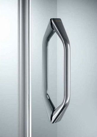 Душевая дверь HUEPPE X1 [90*190] распашная, проф сереб с блеском, стекло прозрачное (120703.069.321*