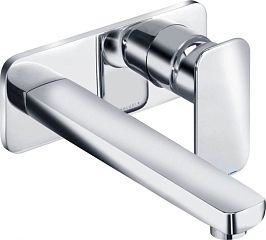 Смеситель E2 для умывальника настенный 180 мм 492440575, хром *