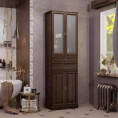 Пенал РИСПЕКТО 60 (582*1982*380) орех антикварный (Нагал, З46) фурнирура бронза*