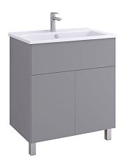 Тумба ФОРЕСТ ПРО 75 туманный серый 1A297101FR4D0 с умывальником ЭЛИНА 75 1WH501619