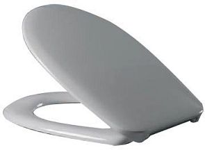 Крышка/сиденье ПЕРКА [37,3*43,4] термопласт, белое, быстросъёмное, микролифт
