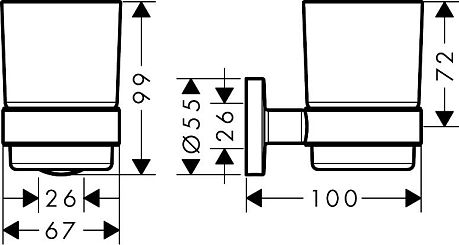 Стакан LOGIS UNIVERSAL41718000 хром