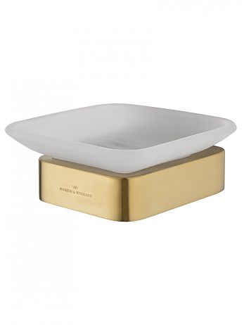 Мыльница с держателем LOTTE брашированное золото WW-8322-BG*