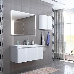 Тумба ШЕРИЛЛ 105 подвесная, белая 1А206301SH010 с раковиной Шерилл 105 1A71323KSH010