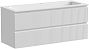 Тумба SNOB T Bianco120 подвесная 2 ящика, матовая SNT120W БЕЗ УМЫВАЛЬНИКА*