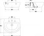 Умывальник JAZZ [57*48,5] без пьедестала (28030) GALA