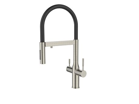 Смеситель KITCHEN для кухни с подключением к фильтру с питьевой водой AV9011S, нерж. ст. AVRORA