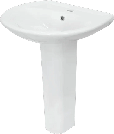 Умывальник АТТИКА 55 с пьедесталом и креплениями, Sanita*