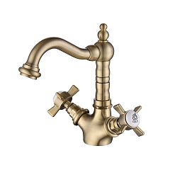 Смеситель BRISTOL для умывальника, бронза (21-526-vot)
