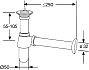 Сифон KLUDI  1/4" 32 для умывальника 1011105-00*