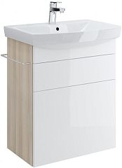 Тумба SMART 60см, белый, с умывальником CARINA 60 (P-SU-SMA-CA60/Wh, S-UM-CAR60/1-w)