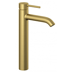 Смеситель BOZZ для умывальника 38286N076 высокий брашированное золото