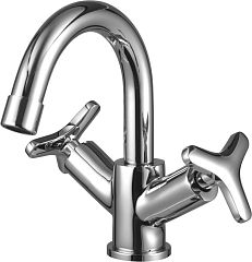 Смеситель plus SPIRIT для умывальника с поворотным изливом , 180 гр., хром (LM1907C)*