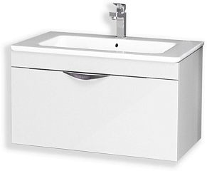 Тумба ALMA [60*46,5] подвесная однин ящик, белый лак, умывальник Euphoria 60 (8405.0100, 640344)